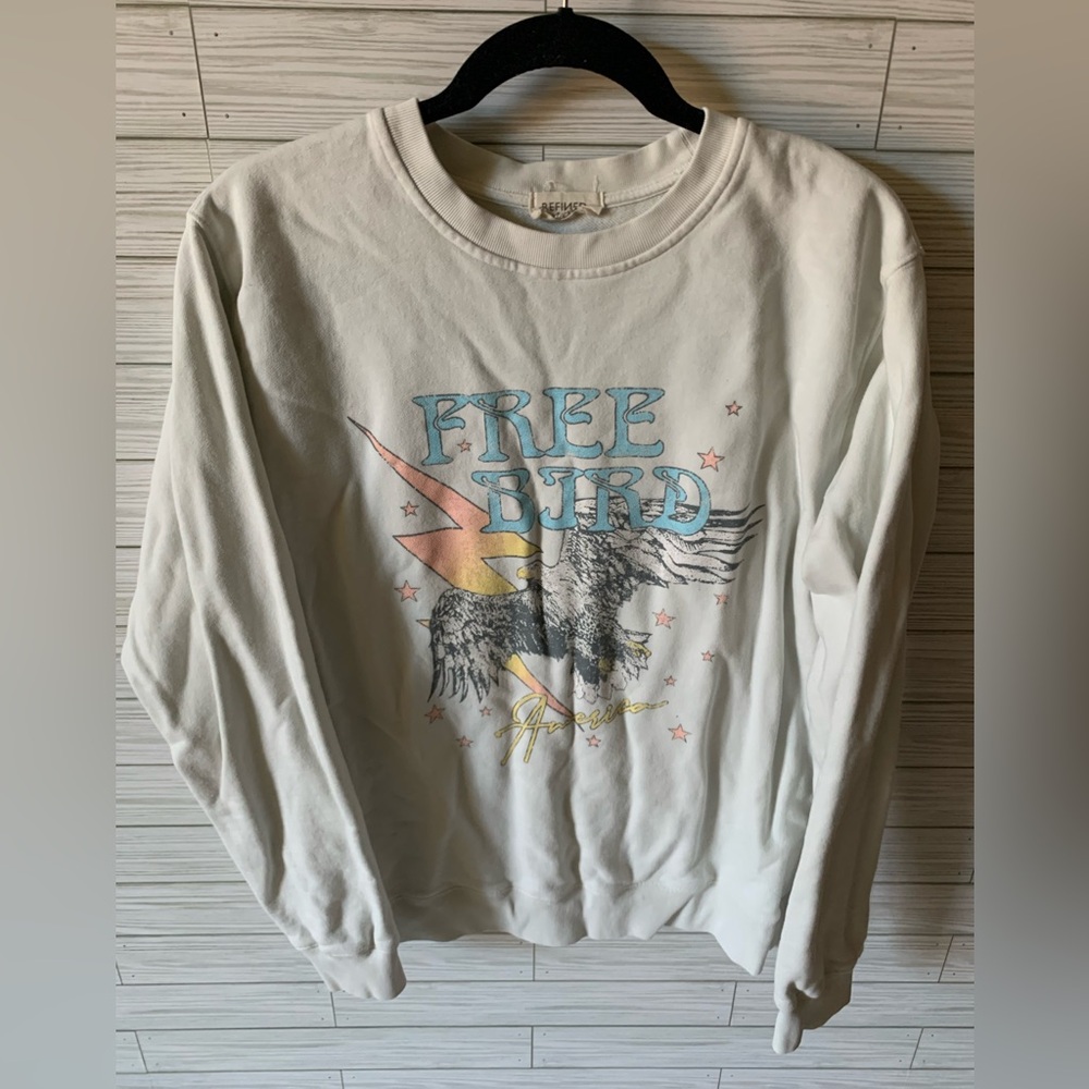 Refined canvas Free Byrd sweat shirt band shirt top